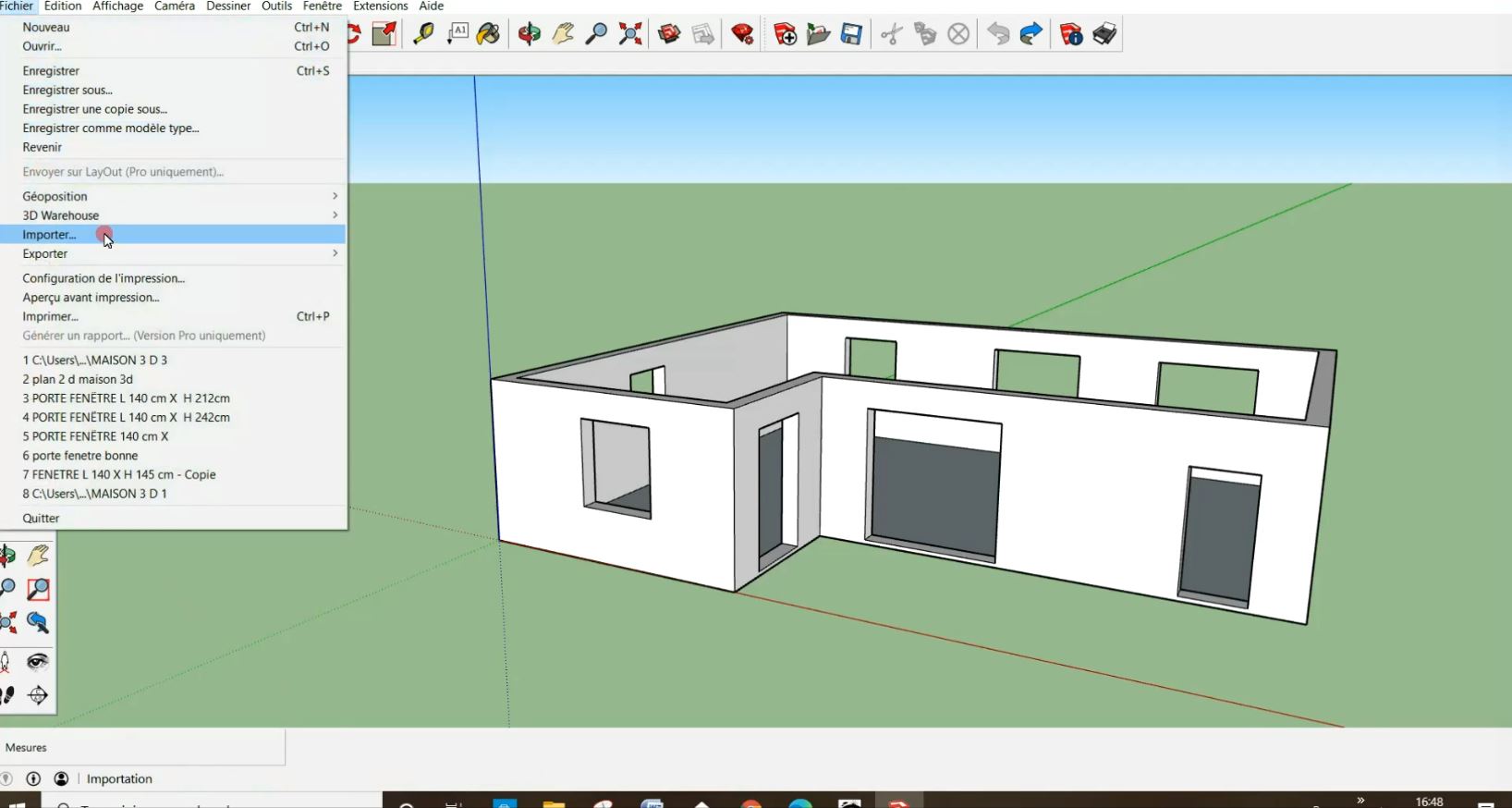 Plan de Maison en 3D: Comment faire ? Etape 4
