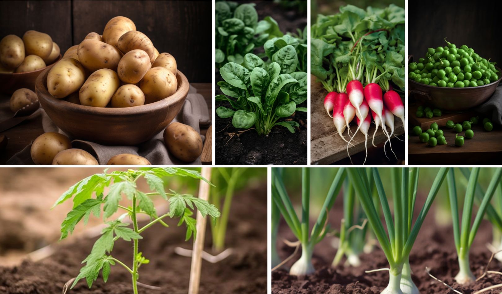 Avril 2023, Le potager est en pleine effervescence