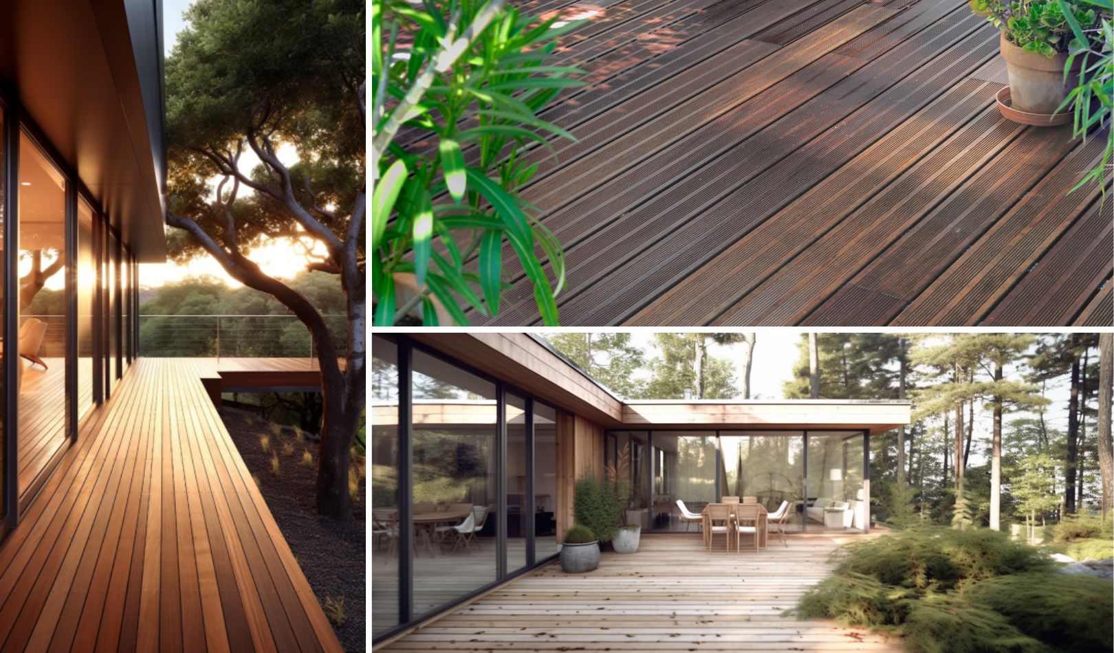 Terrasse en bois la laver au Nettoyeur Haute Pression