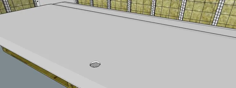 Perçage de la plaque de plâtre effectué Perçage de la plaque de plâtre effectué avant fixation définitive