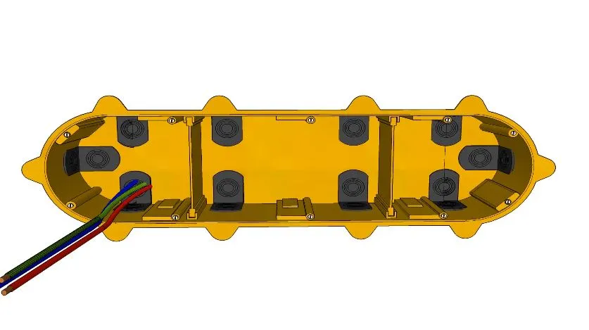 Mise en place du boitier Mise en place du boîtier électrique dans la plaque de plâtre