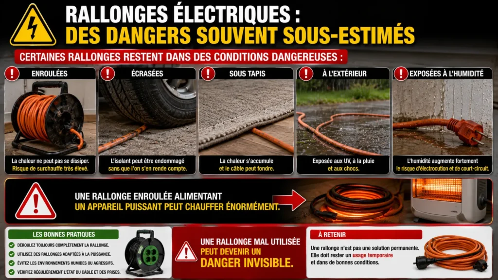 Dangers des rallonges électriques Alerte aux dangers des rallonges électriques