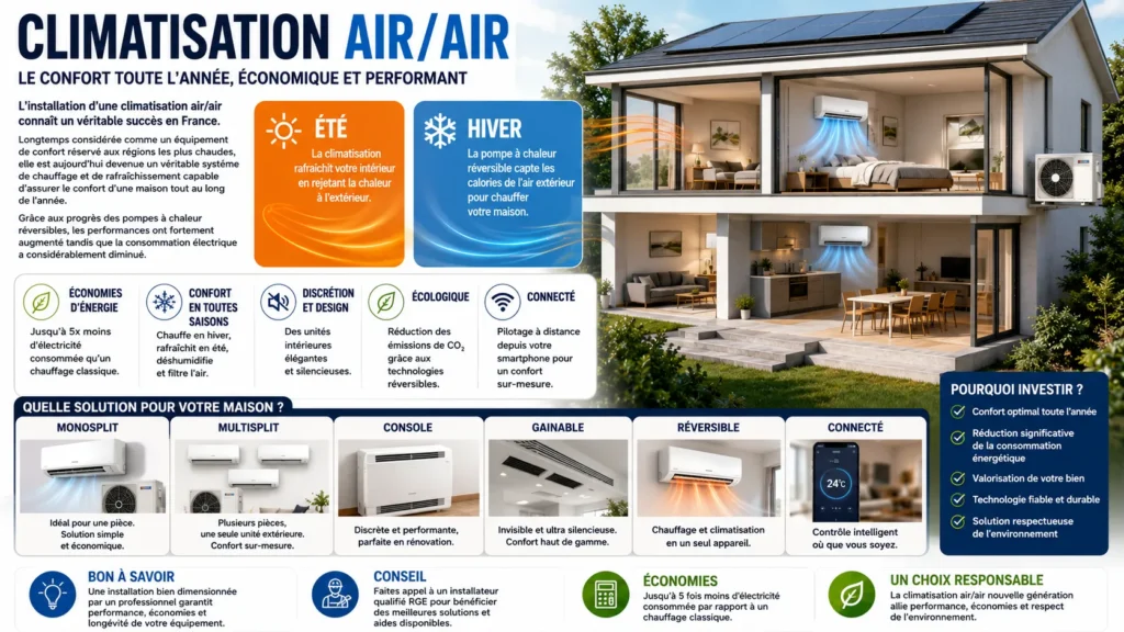 Climatisation air/air confort et économie Climatisation air/air confort et économie