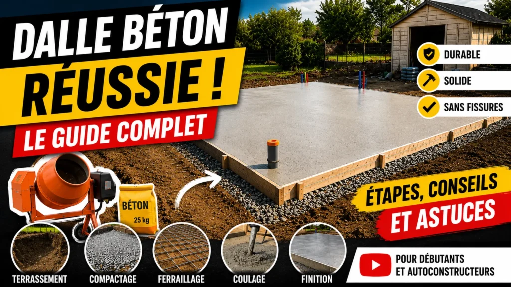 Guide complet pour réussir une dalle béton Dalle béton réussie guide complet