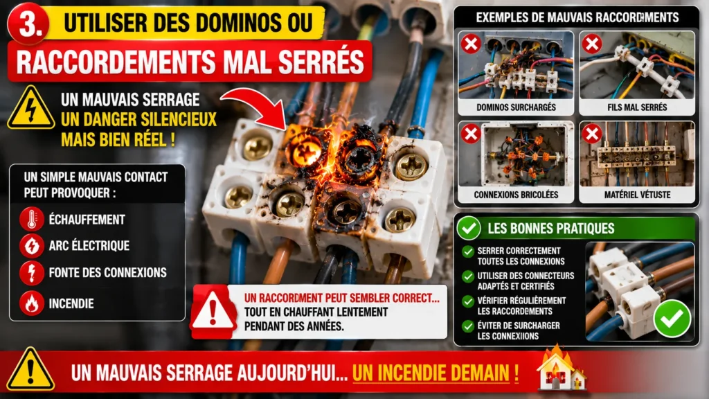 Dangers des mauvais raccordements électriques Dangers des mauvais raccordements électriques