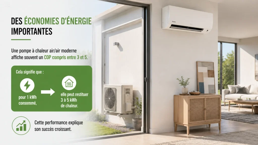 Des économies d'énergie importantes Des économies d'énergie importantes