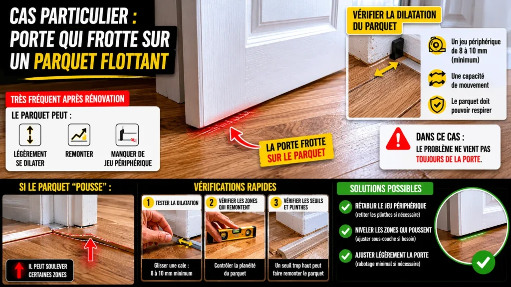 Problème de porte avec parquet flottant Problème de porte avec parquet flottant