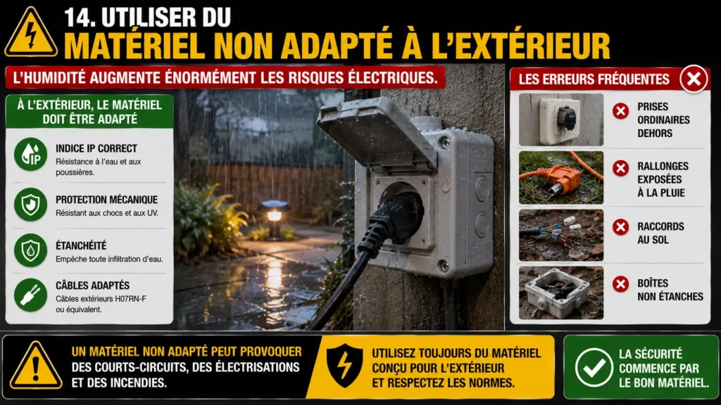 Risques électriques en extérieur Risques électriques en extérieur sécurité essentielle