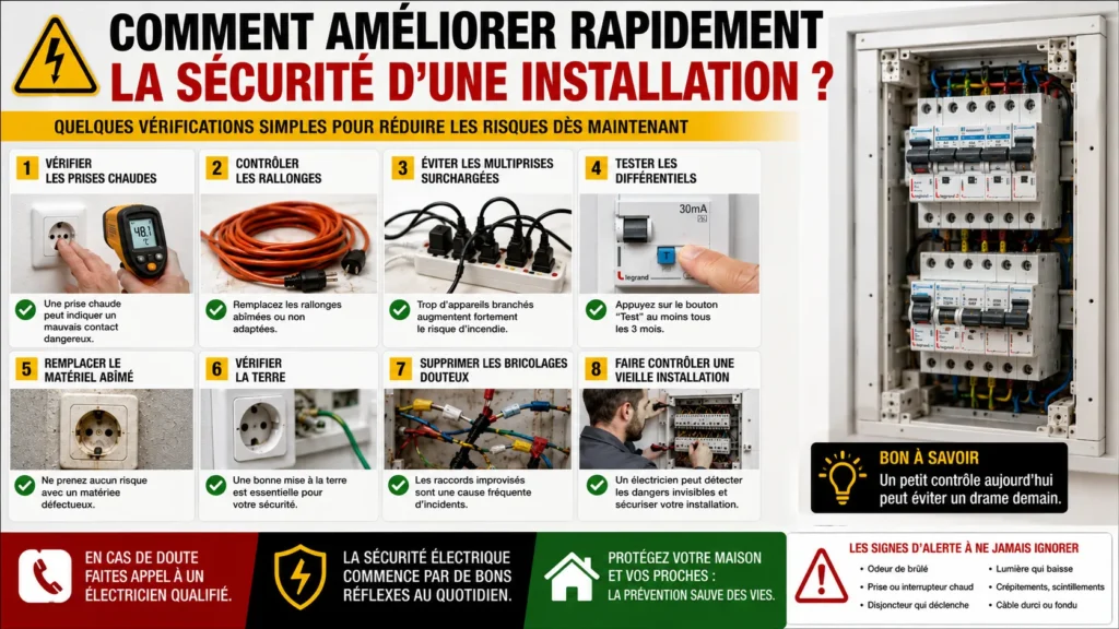 Vérifications sécurité électrique maison Sécurité électrique vérifications essentielles