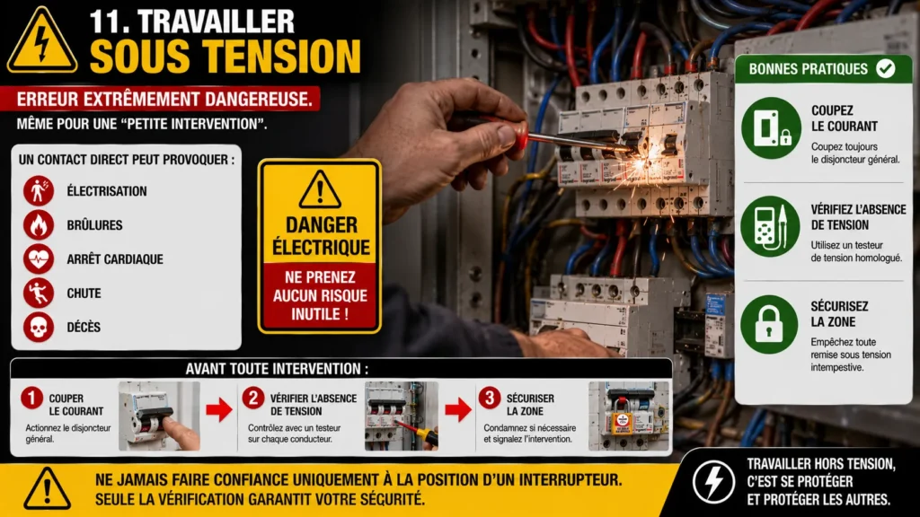 Sécurité travaux électriques sous tension Travail sous tension sécurité avant tout