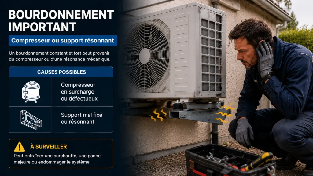 Bourdonnement et inspection de compresseur Bourdonnement et inspection de compresseur