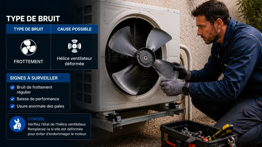 Hélice ventilateur déformée Hélice ventilateur déformée