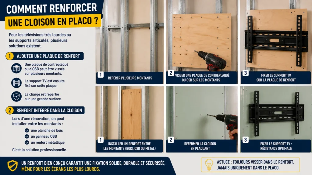 Comment renforcer une cloison en placo Comment renforcer une cloison en placo