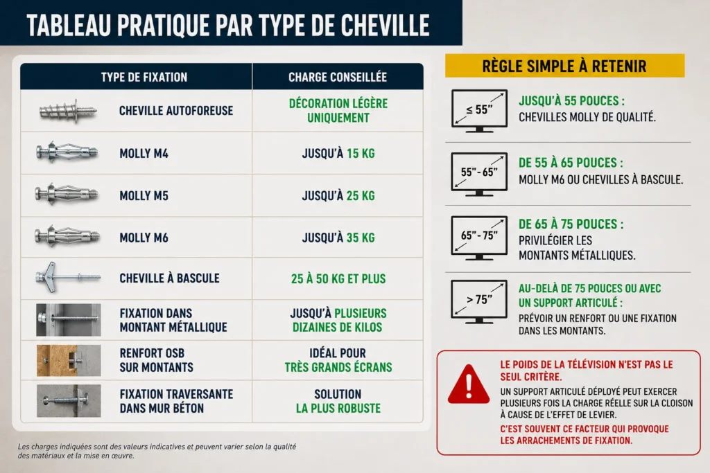 Guide des fixations pour télévisions Guide des fixations pour télévisions