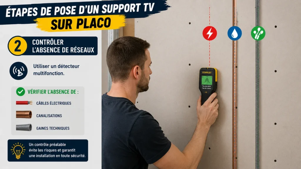 Installer un support TV sur placo Installer un support TV sur placo