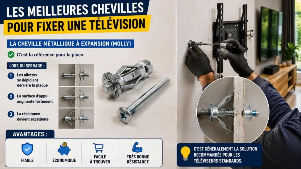 La cheville à expansion métallique Molly La cheville à expansion métallique Molly