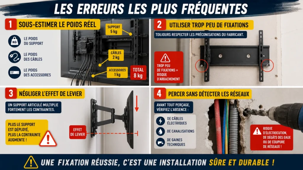 Les erreurs courantes lors de l'installation Les erreurs courantes lors de l'installation