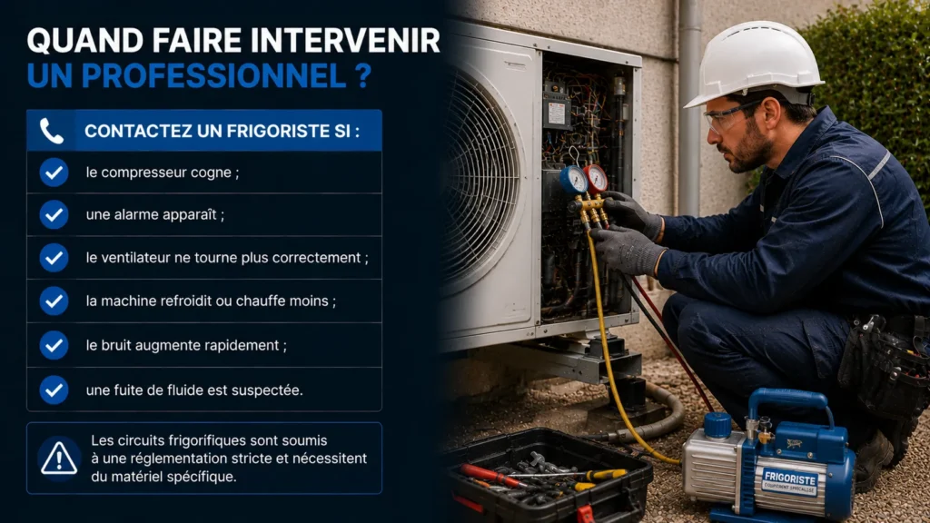 Quand faire intervenir un frigoriste Quand faire intervenir un frigoriste