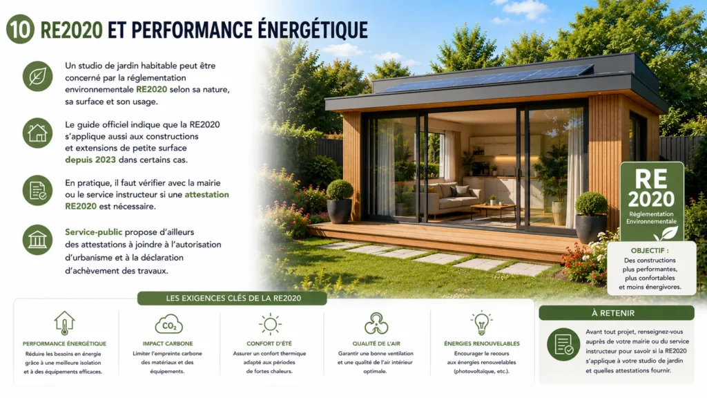 Réglementation RE2020 et studio de jardin Réglementation RE2020 et studio de jardin