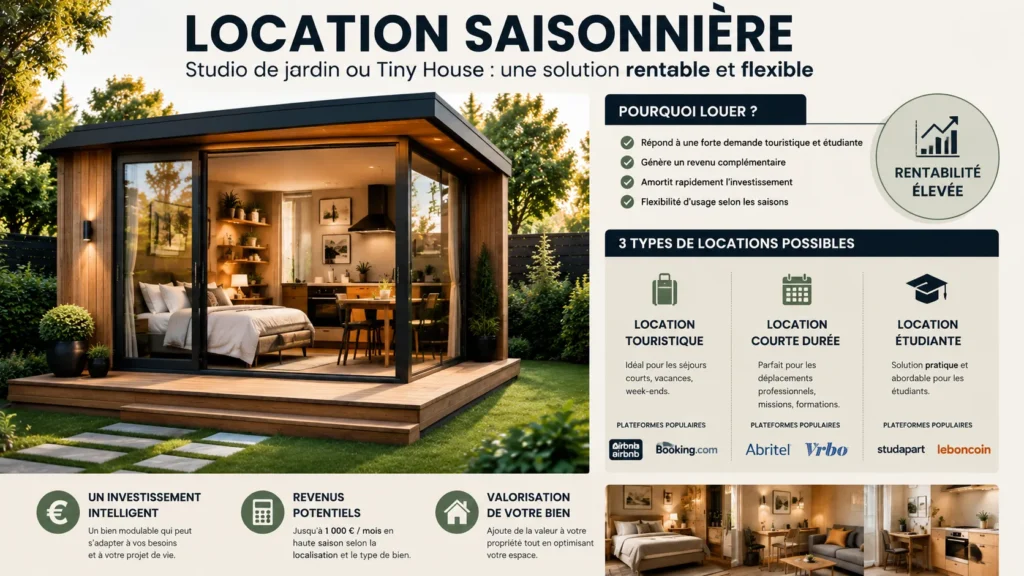 Studio de jardin moderne et rentable Studio de jardin moderne et rentable