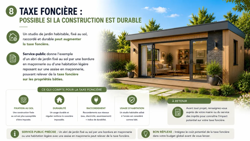 Taxe foncière et studio de jardin Taxe foncière et studio de jardin