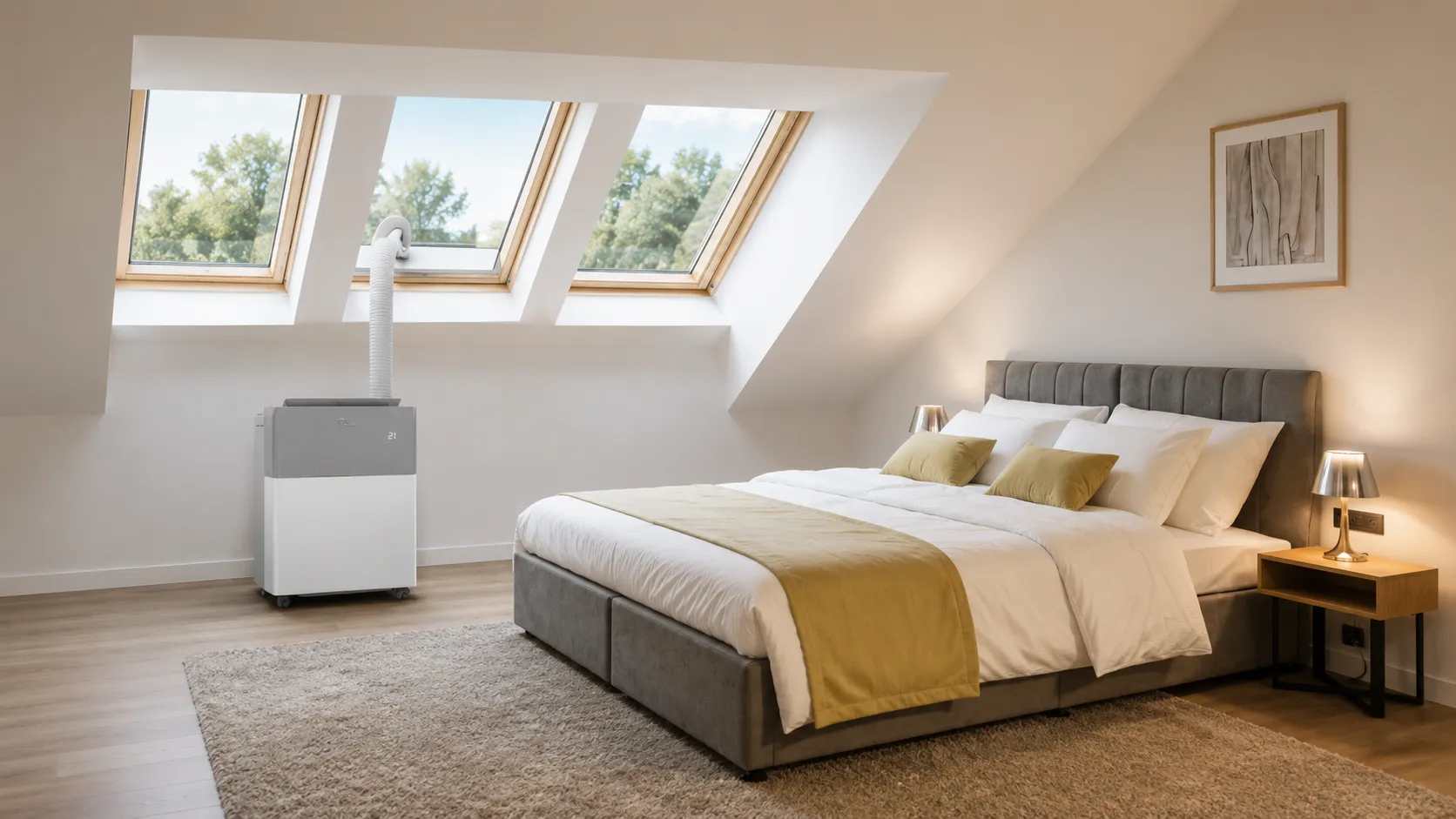 MIDEA PortaSplit 39 dB - idéal pour dormir au frais Climatiseur mobile silencieux dans une chambre