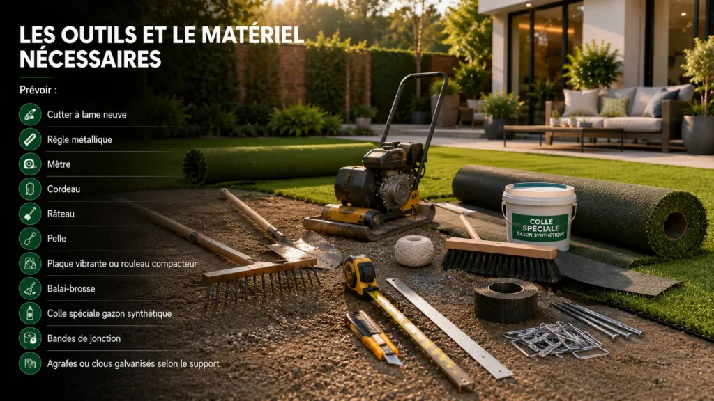 Outils pour installation de gazon synthétique Outils pour installation de gazon synthétique