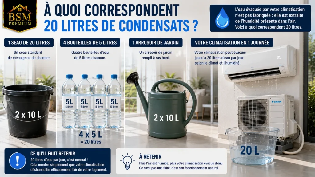 À quoi correspondent 20 litres de condensats À quoi correspondent 20 litres de condensats