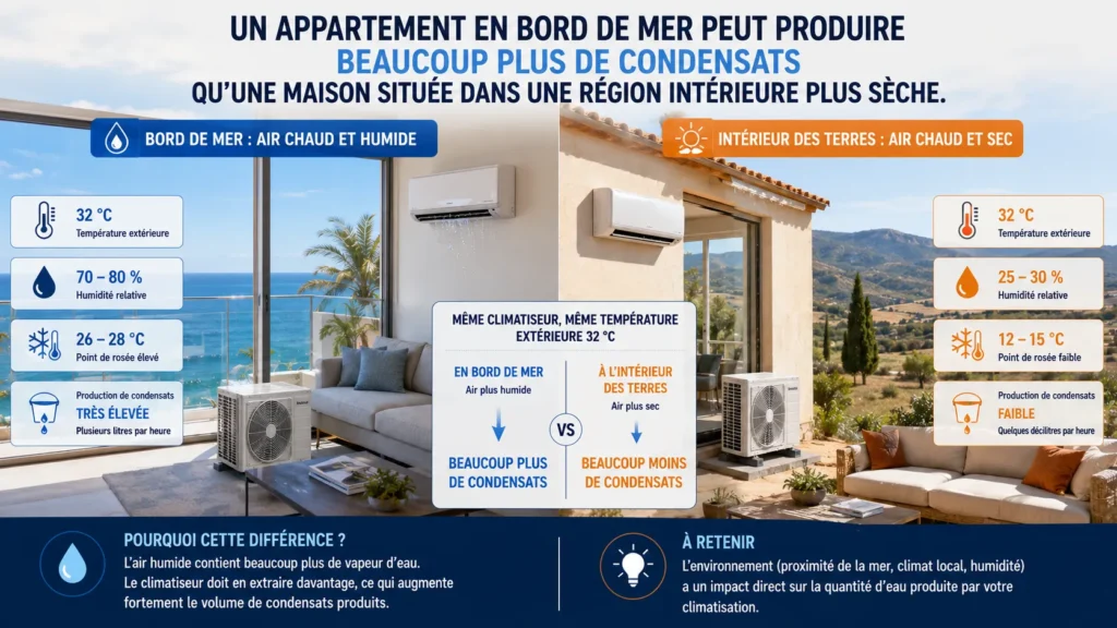 Climatisation bord de mer vs intérieur Climatisation bord de mer vs intérieur