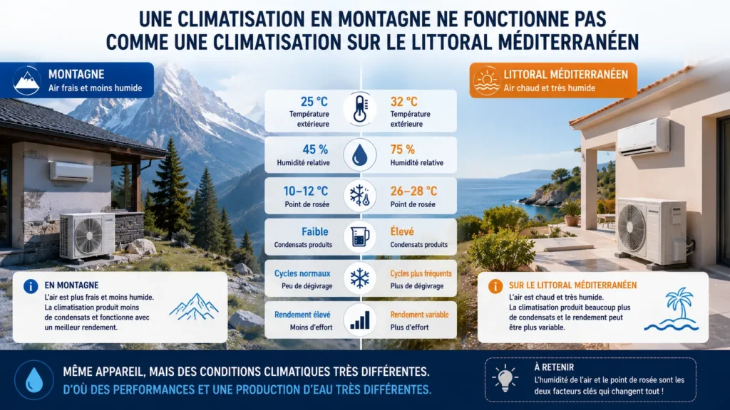 Climatisation en montagne vs littoral méditerranéen Climatisation en montagne vs littoral méditerranéen