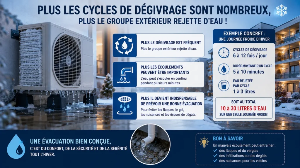 Cycles de dégivrage et gestion de l'eau Cycles de dégivrage et gestion de l'eau