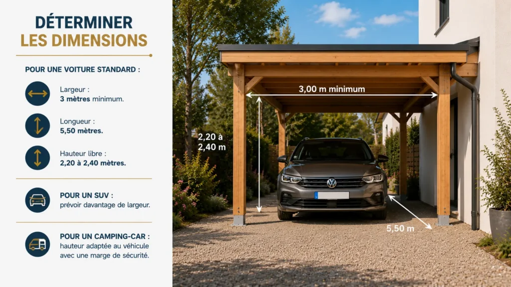 Dimensions idéales pour un carport Dimensions idéales pour un carport
