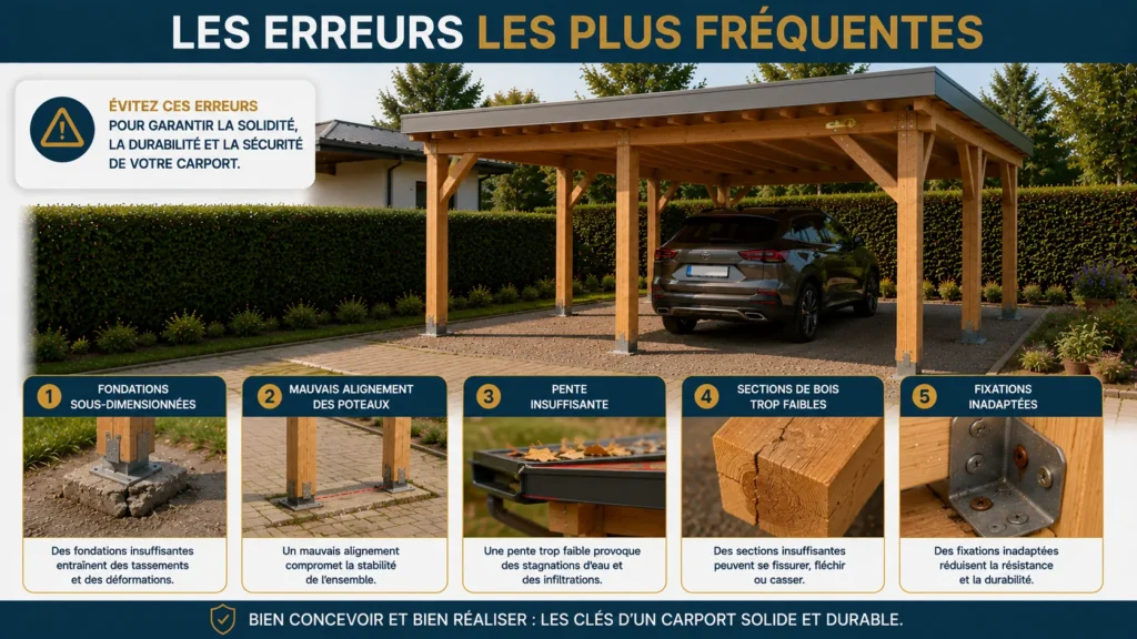Erreurs courantes lors de la construction d'un carport Erreurs courantes lors de la construction d'un carport
