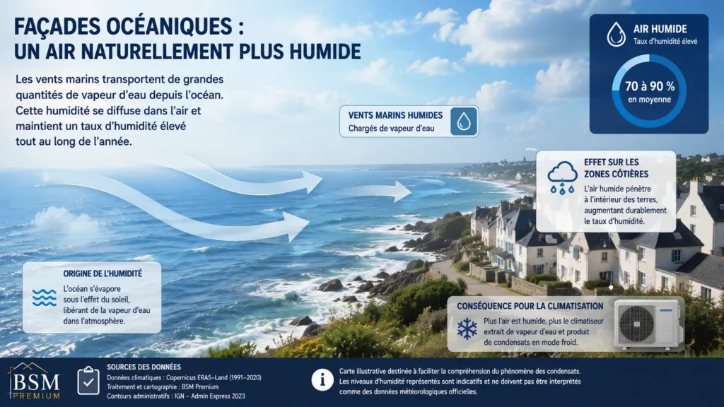 Façades océaniques et humidité atmosphérique Façades océaniques et humidité atmosphérique