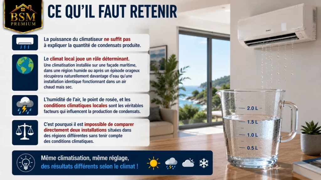 Facteurs climatiques et condensats d'air conditionné Facteurs climatiques et condensats d'air conditionné
