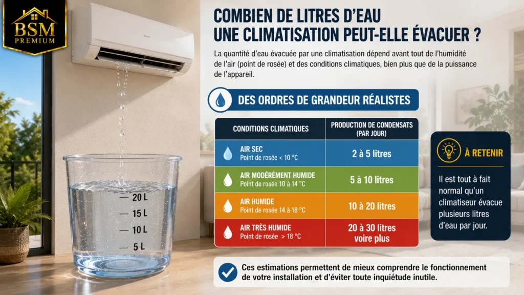 Fonctionnement de l'évacuation d'eau d'une climatisation Fonctionnement de l'évacuation d'eau d'une climatisation