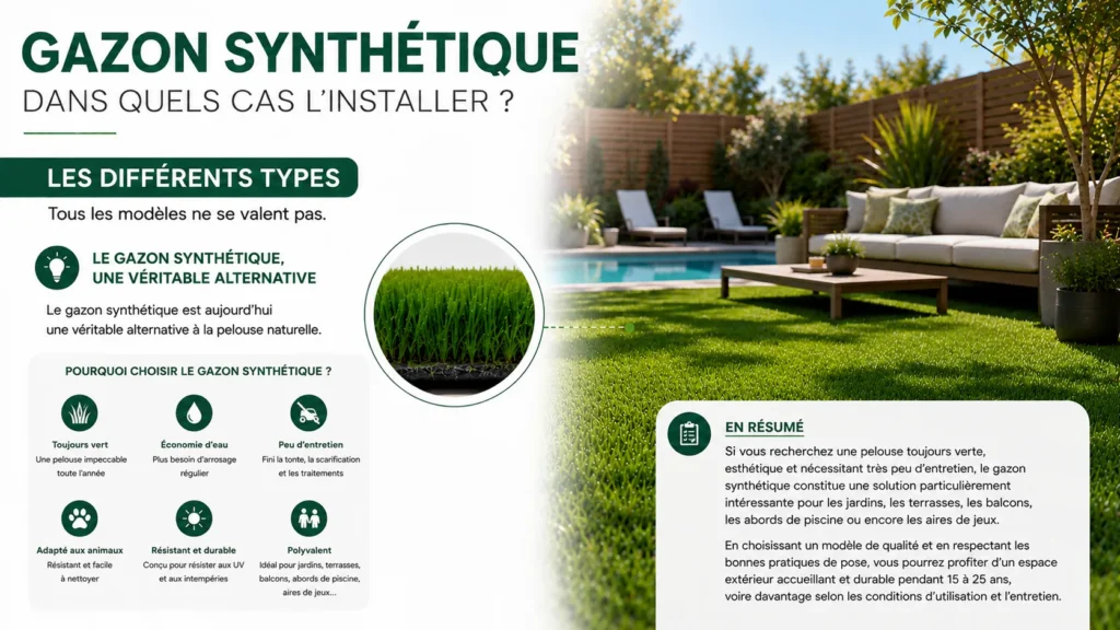 Gazon synthétique pour un extérieur parfait Gazon synthétique pour un extérieur parfait