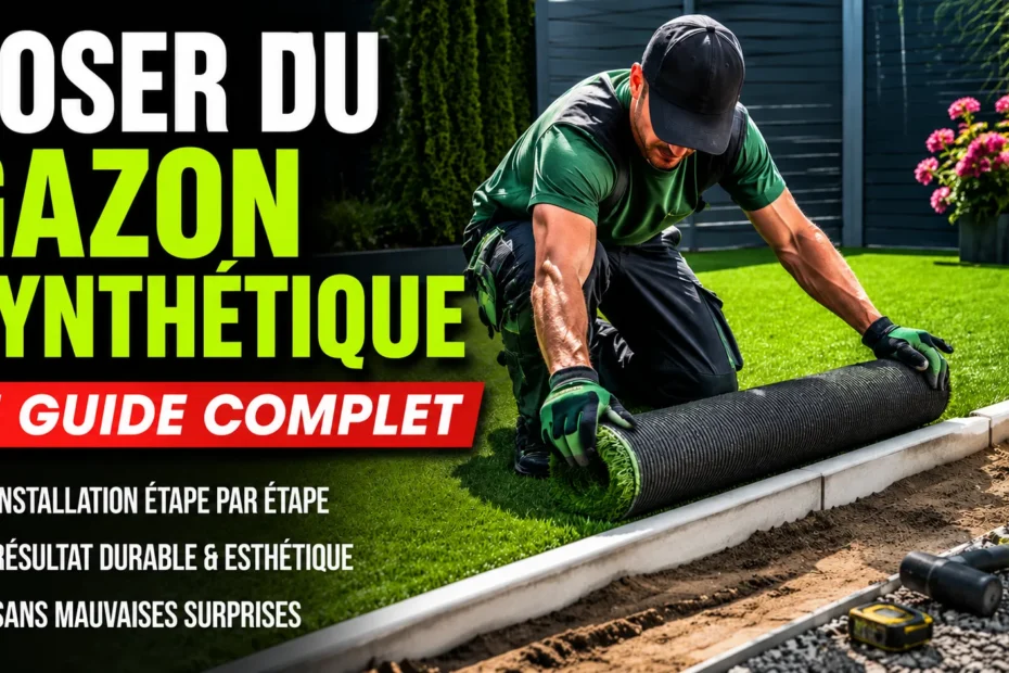 Poser du Gazon synthétique facilement