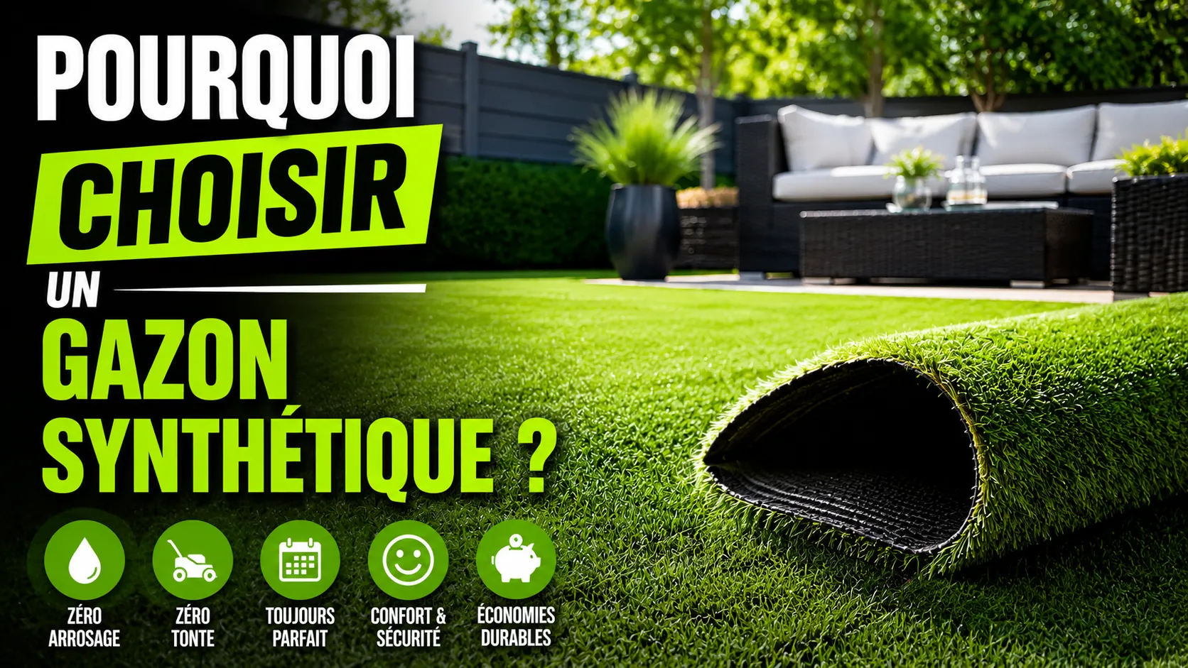 Pourquoi choisir du gazon synthétique