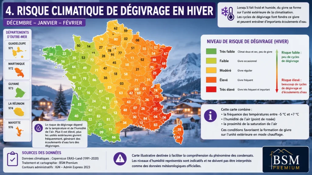 Risque climatique de dégivrage en hiver Risque climatique de dégivrage en hiver