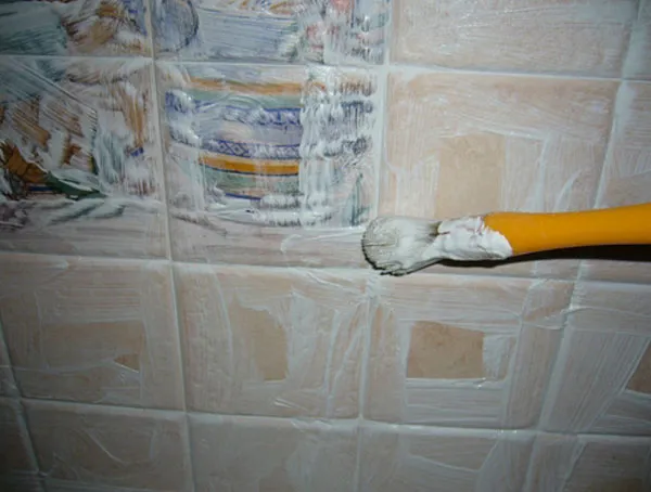 Application du coulis de joint