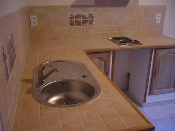Résultat final avec plaques de cuisson installées