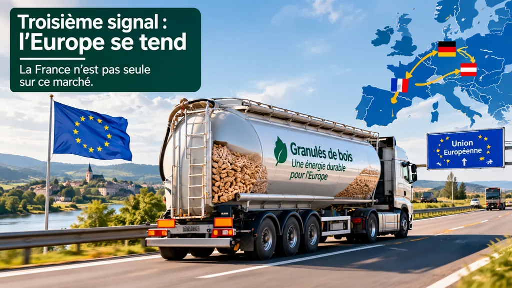 Transport européen de granulés de bois Transport européen de granulés de bois