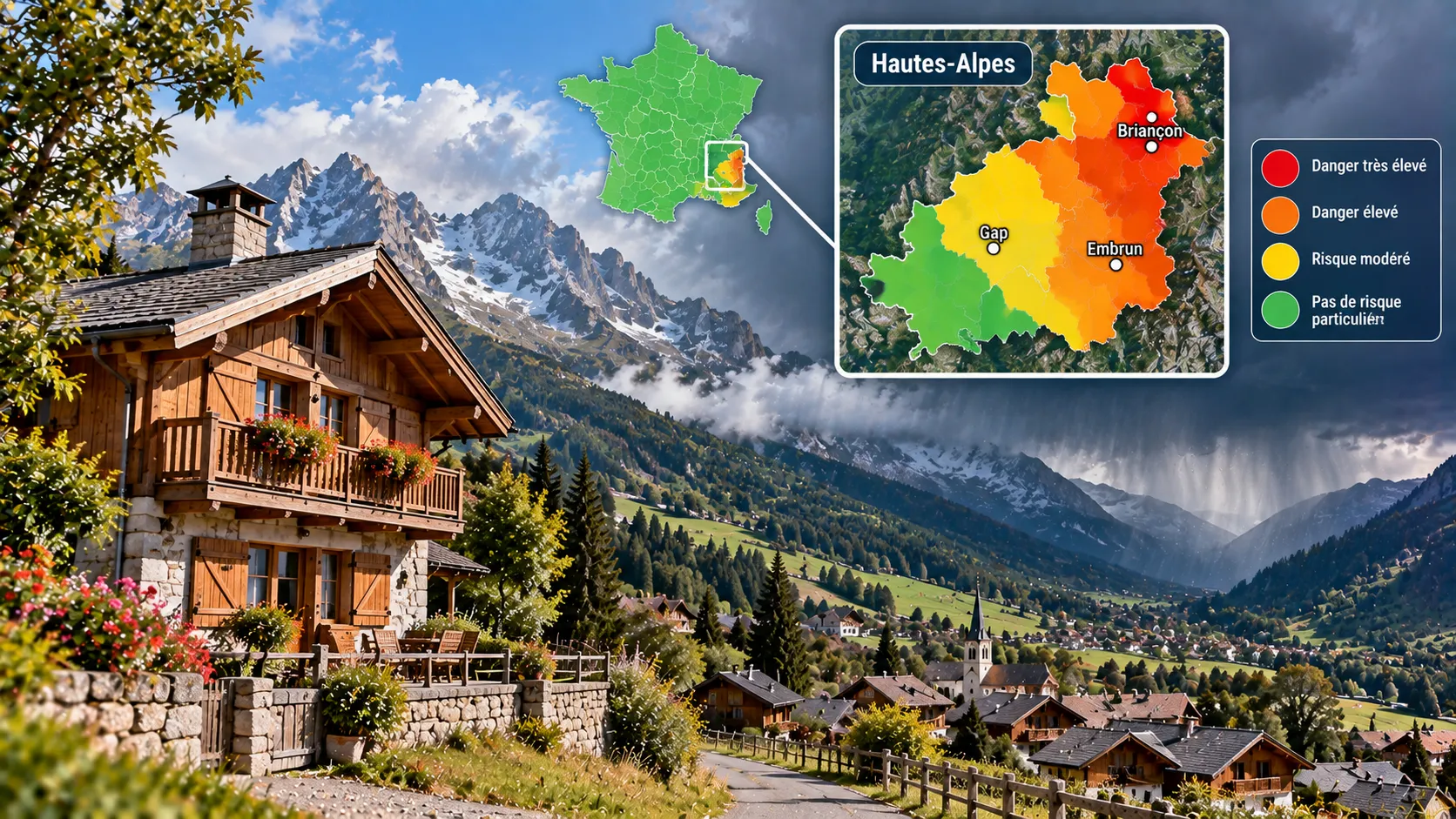 Alerte météo dans les Hautes-Alpes Alerte météo dans les Hautes-Alpes