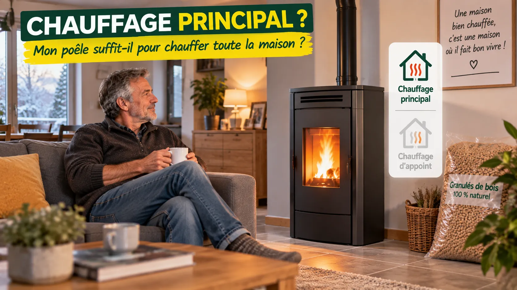 Un poêle chaleureux pour toute la maison Un poêle chaleureux pour toute la maison