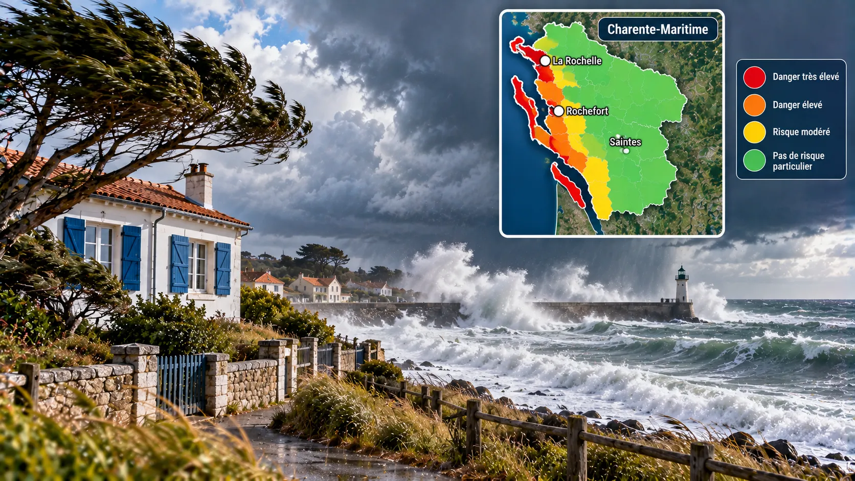 Tempête sur la côte charentaise-Maritime Tempête sur la côte charentaise-Maritime