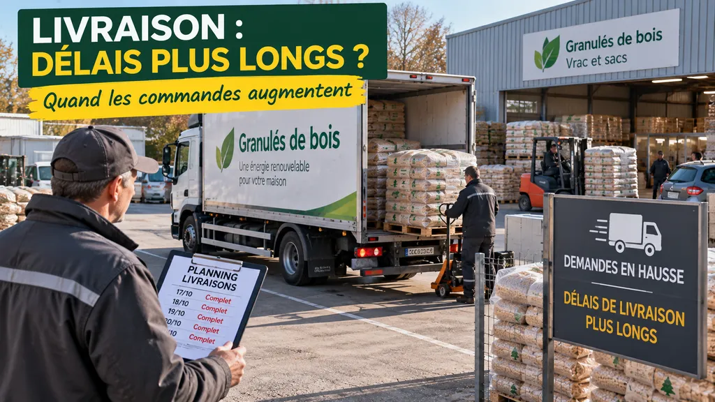 Délais longs au dépôt de granulés Délais longs au dépôt de granulés