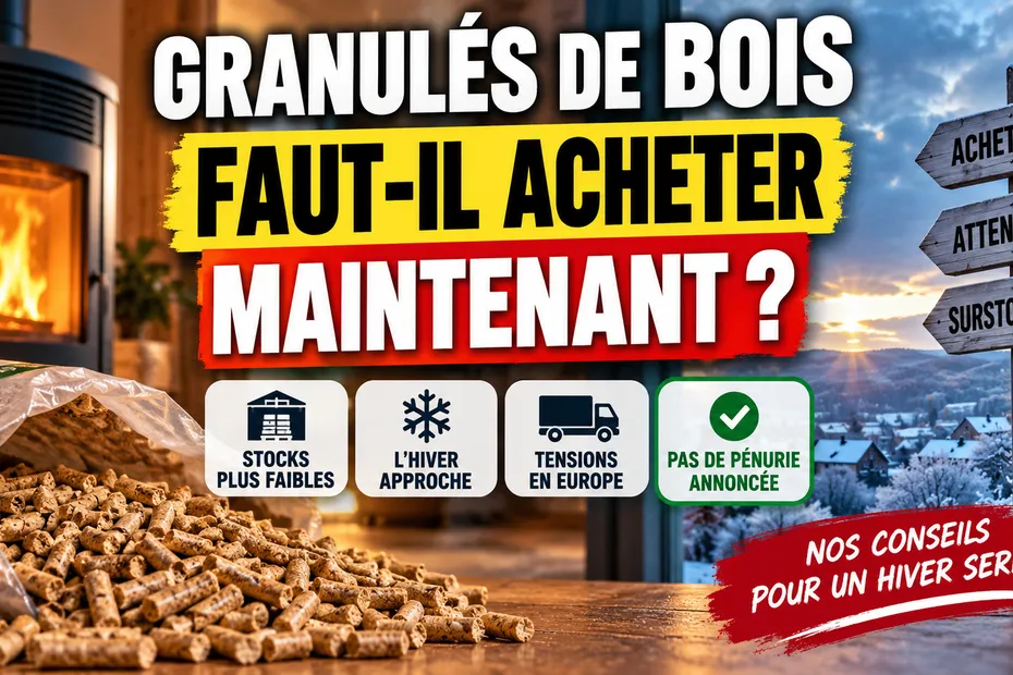 Granulés de bois acheter maintenant