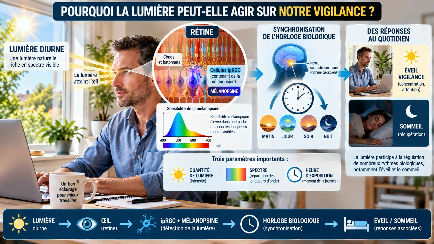 Lumière, vigilance et rythmes circadiens Lumière, vigilance et rythmes circadiens