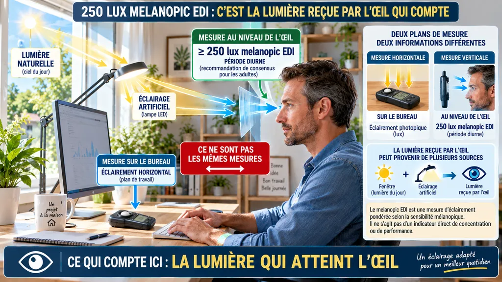 Mesurer la lumière reçue par l’œil Mesurer la lumière reçue par l’œil